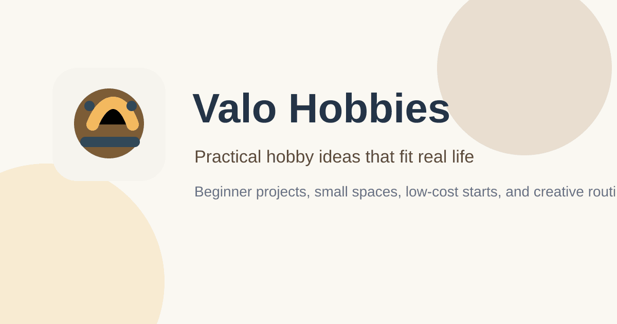 Choose a hobby you will keep
